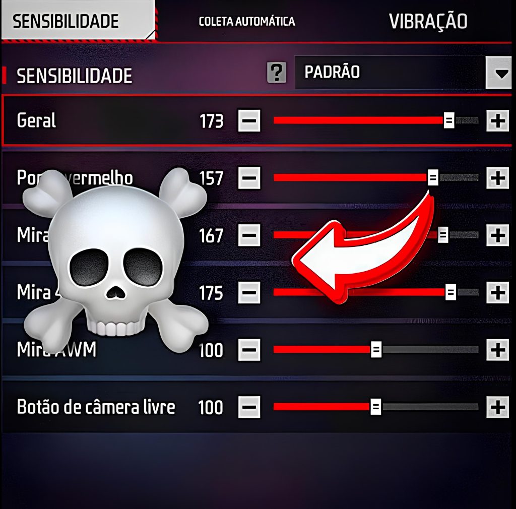 Sensi atualizada Free fire 2025