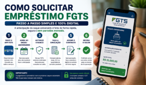 Como solicitar empréstimo FGTS passo a passo